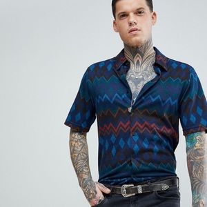 Reclaimed Vintage short sleeve button down